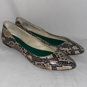 MIA flats Amanda snake shoe scale pattern fpointed toe 7 women animal sexy